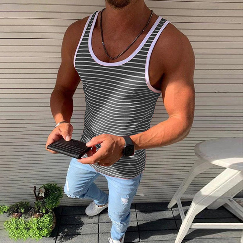 Gestreiftes lässiges Tanktop für Herren