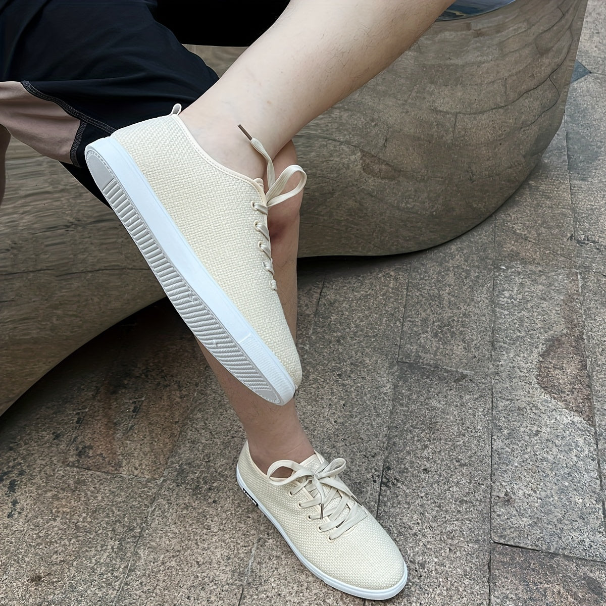 Beige Ultraleichte Freizeitschuhe