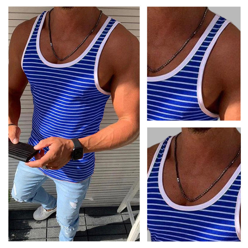 Gestreiftes lässiges Tanktop für Herren