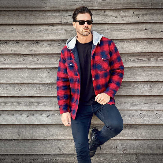 Harrison – flanell-winterjacke für herren