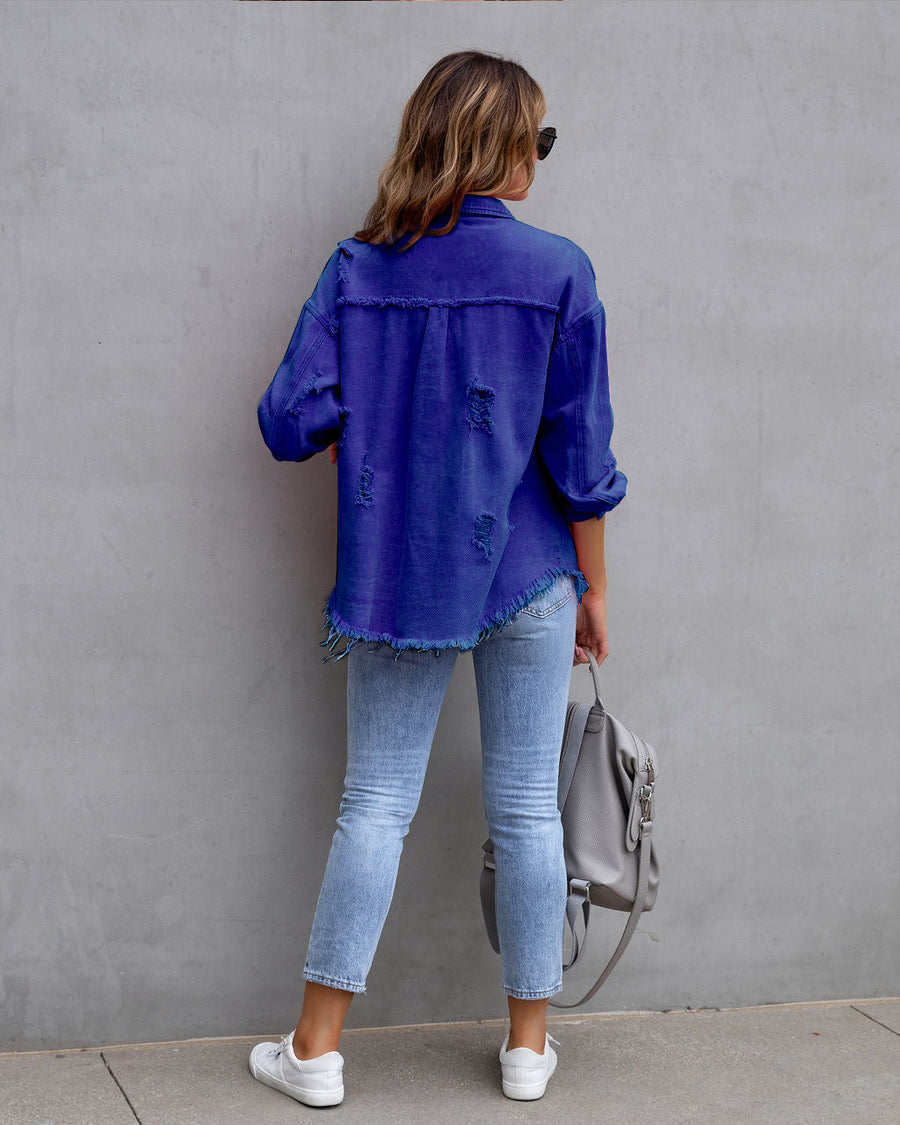 Lamella - stylische denim jacke für damen