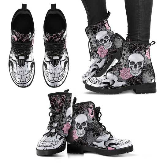 SKULL ROSE BOOTS - warme Winterboots