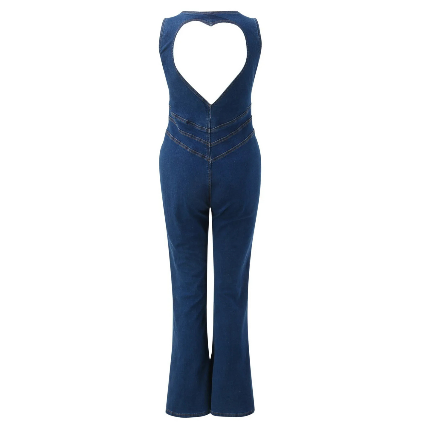 Stella Herz Rücken Denim Jumpsuit