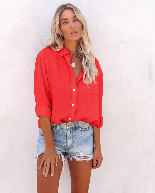 Sidney – lässige button-down-bluse