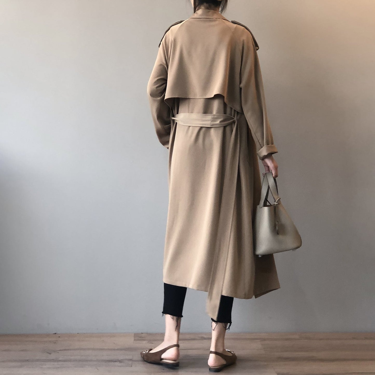 Damen Retro Baggy Trenchcoat für den Winter - Maria