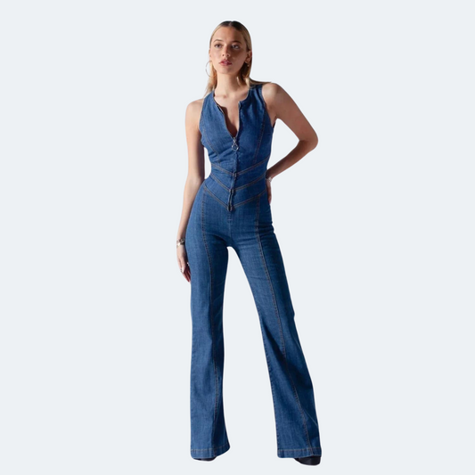 Stella Herz Rücken Denim Jumpsuit