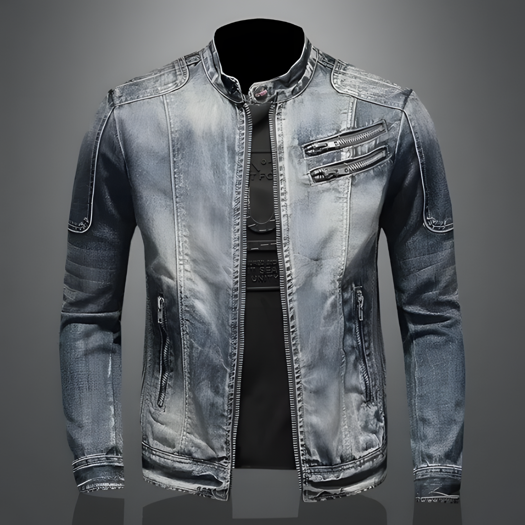 Herren Retro-Denim-Jacke