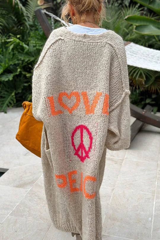 IBIZA | PEACE MODISCHE STRICKJACKE