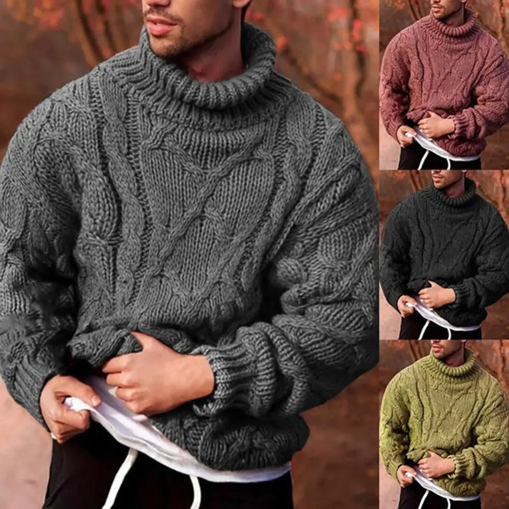 BraidTwist - Warmer schlanker Baumwollpullover