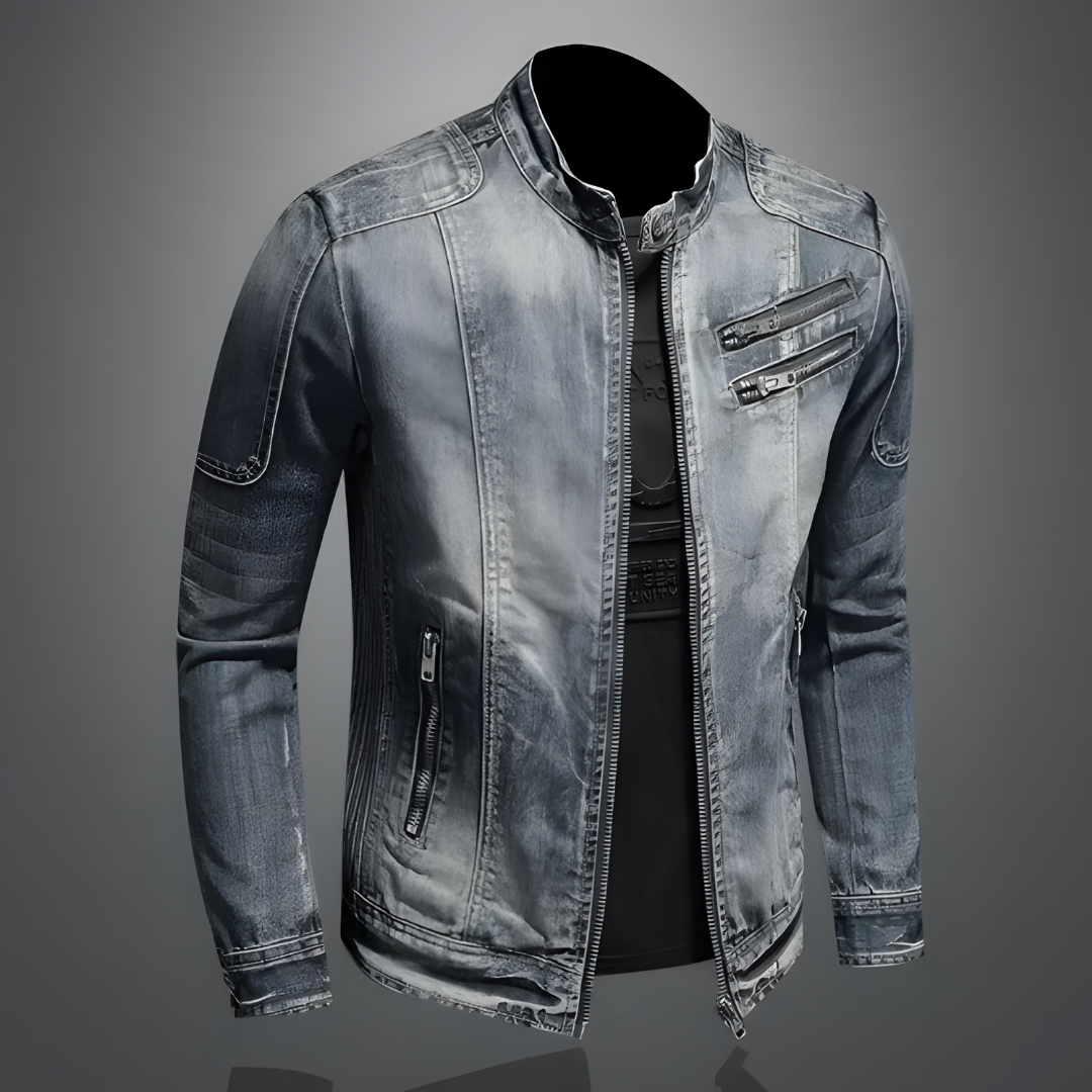 Herren Retro-Denim-Jacke