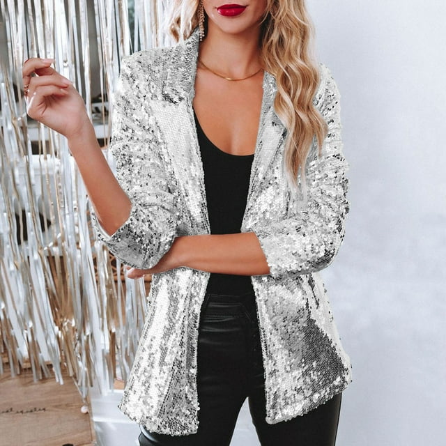 Paillettenbesetzter Blazer