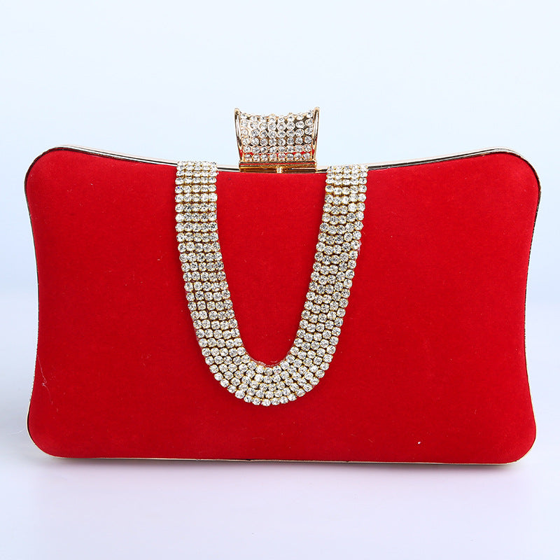 Bellachicha-förmige Diamant-Wildleder-Tasche