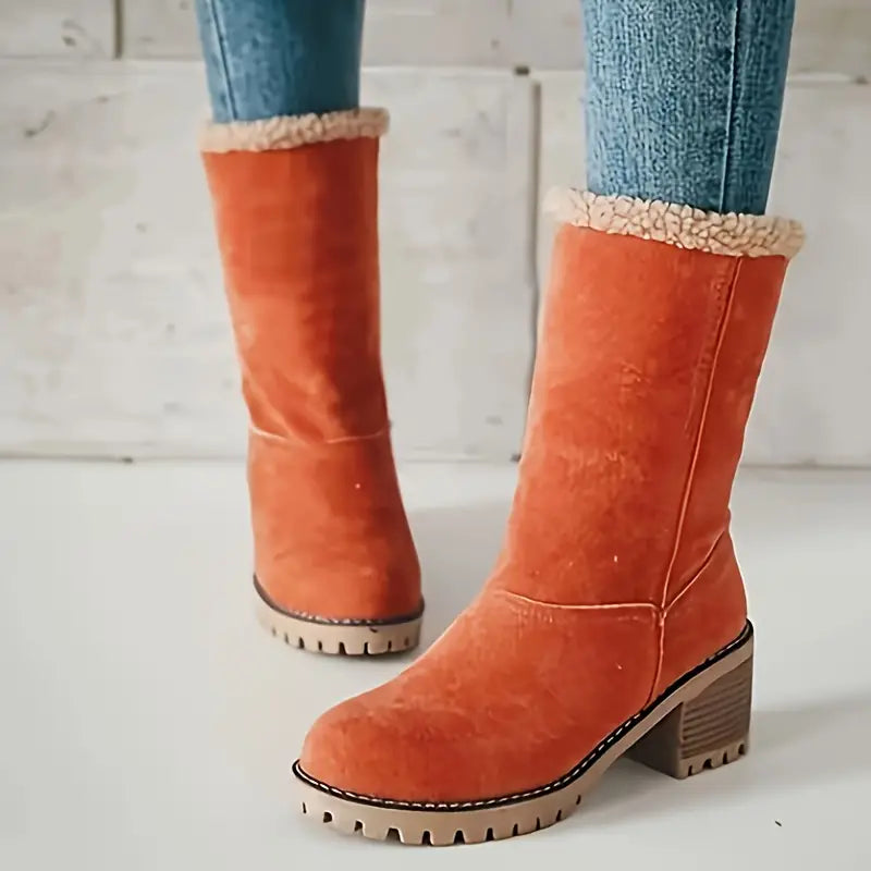 SENA | PLUSH-LINIERTE WINTER-PLATTFORM-ANKELESTIEFEL