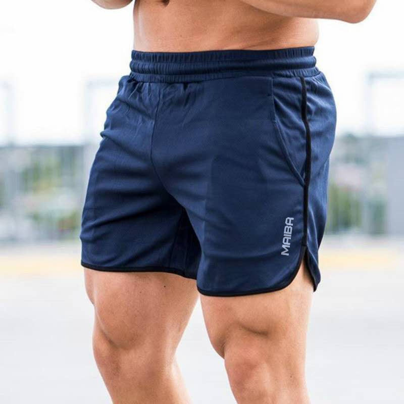 Einfarbige Sportshorts mit Monogramm für Herren