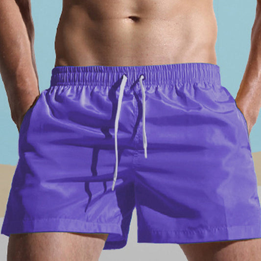 Einfarbige Strandshorts für Herren