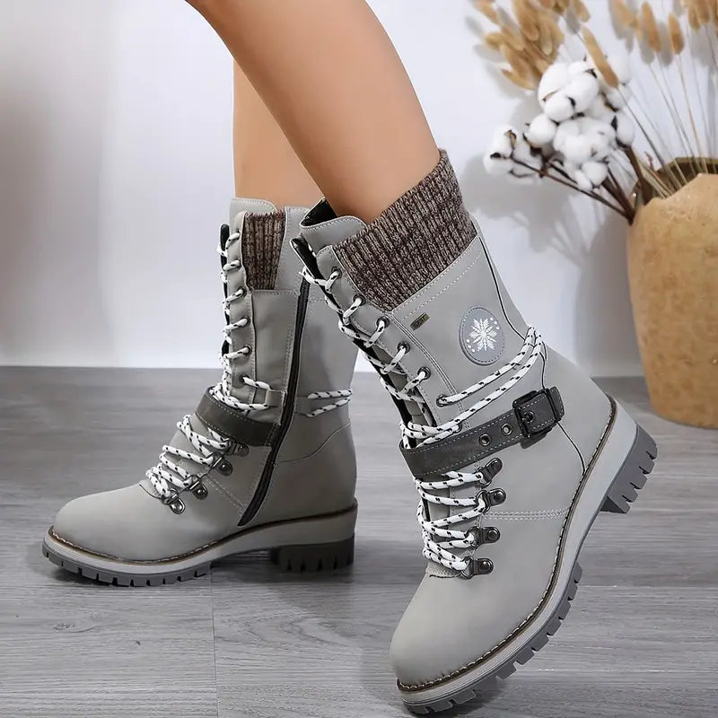 SASHA - Monochrome trendige Damenstiefel