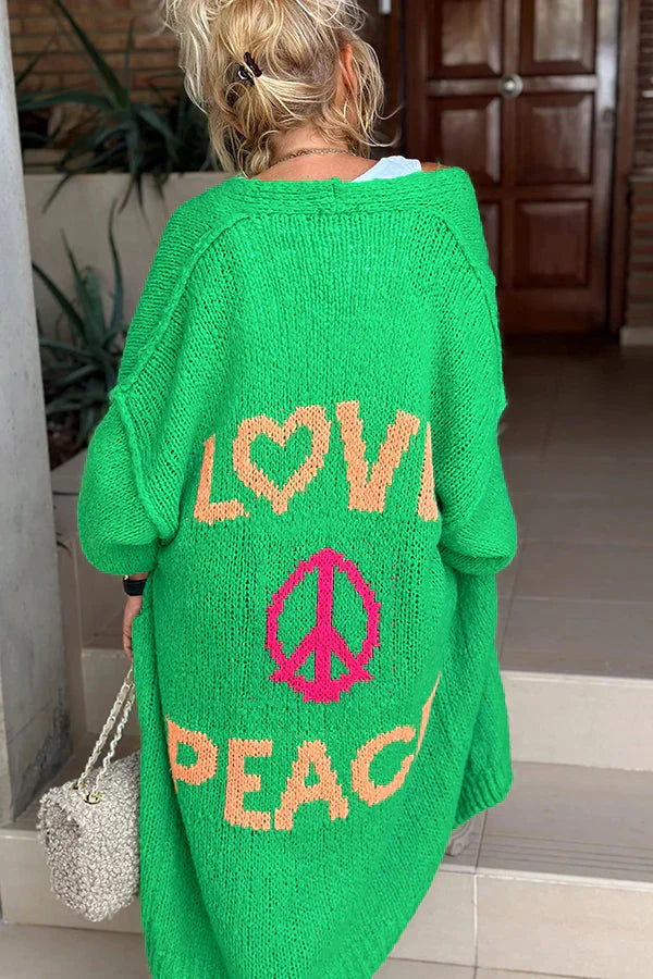 IBIZA | PEACE MODISCHE STRICKJACKE