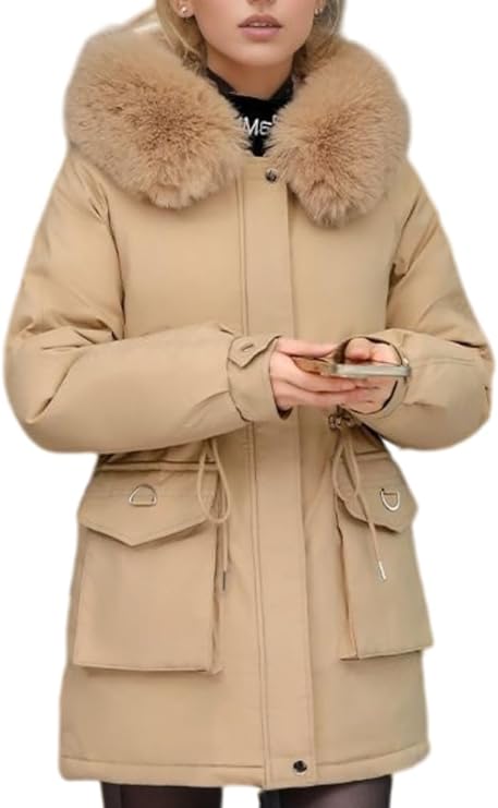 Komfortable & warme damen winterjacke