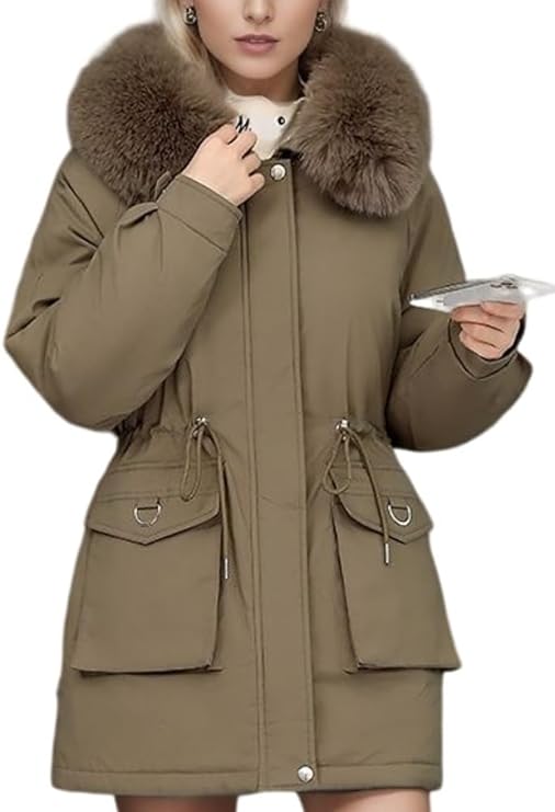 Komfortable & warme damen winterjacke