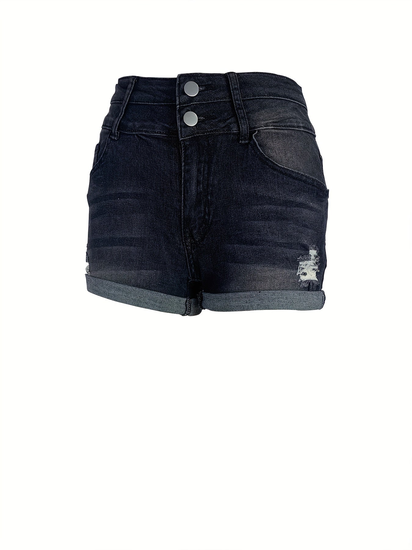 Sanne | Jeansshorts mit Stretch und Taschen