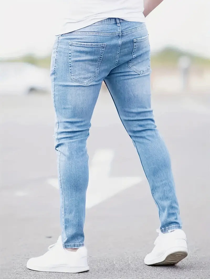 Ethan – röhrenjeans mit rissen für den frühling