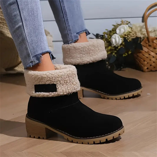 SENA | PLUSH-LINIERTE WINTER-PLATTFORM-ANKELESTIEFEL