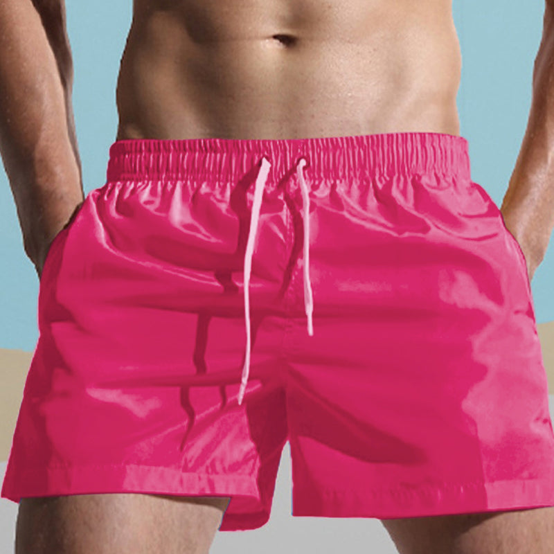 Einfarbige Strandshorts für Herren