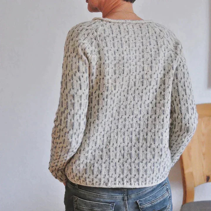 Renise - Eleganter grauer Pullover