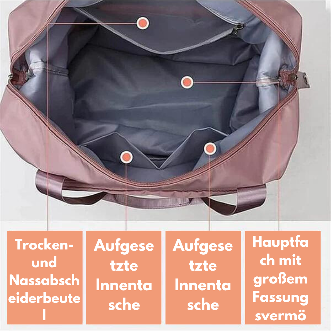 TravelLove - Faltbare wasserdichte Reisetasche mit großem Fassungsvermögen