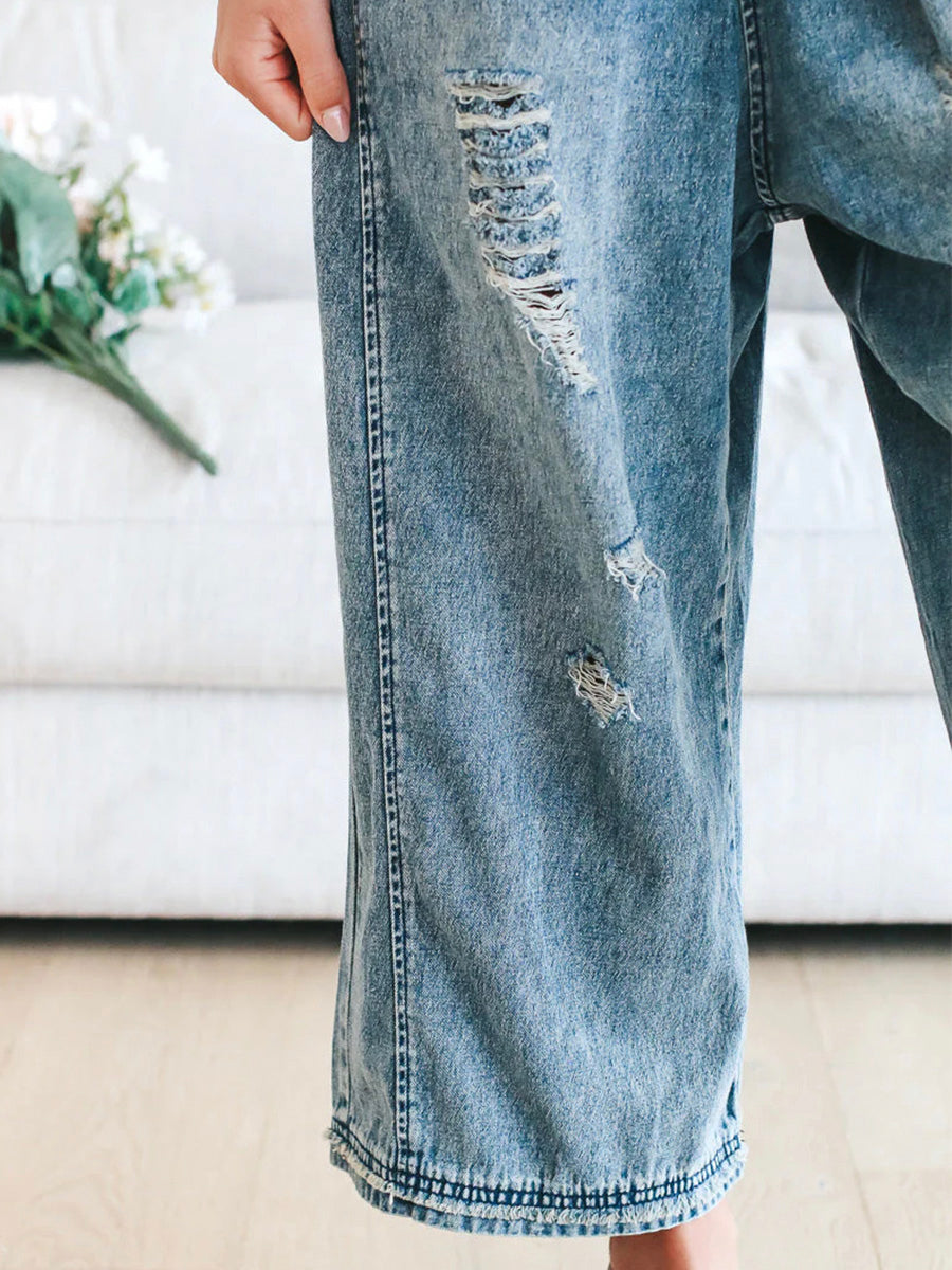 Rosemary | Locker sitzende Jeans-Latzhose