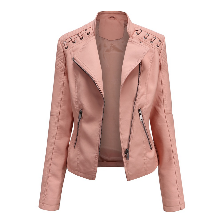 Lana - stylishe & zeitlose damen lederjacke