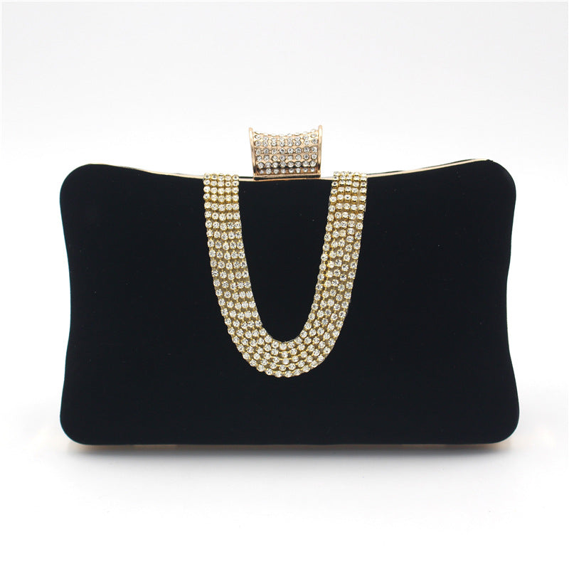 Bellachicha-förmige Diamant-Wildleder-Tasche