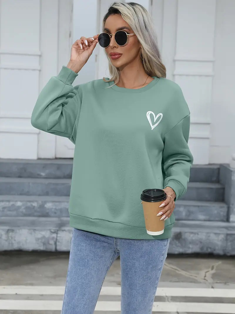 Jessica – stylischer pullover mit herzmuster