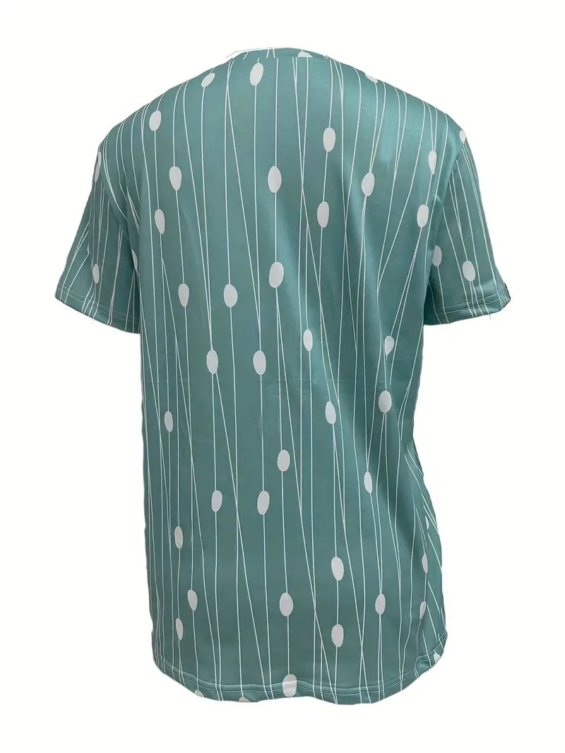 Mary – t-shirt mit rundhalsausschnitt und polka-dot-print