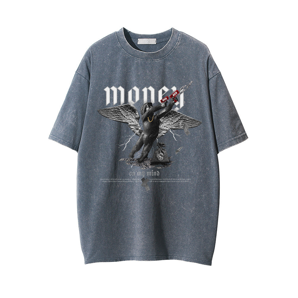 "The Money Angel" - Oversize T-shirt mit Print