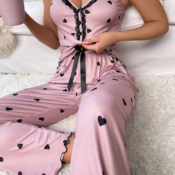 LuxeLounge | Eleganter Damenpyjama