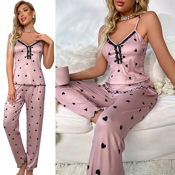 LuxeLounge | Eleganter Damenpyjama