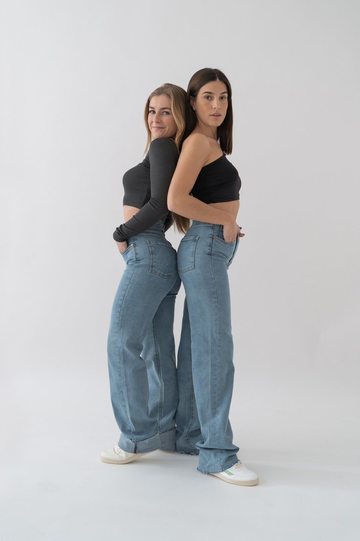 Prairie | Hellblaue Jeans mit weitem Bein