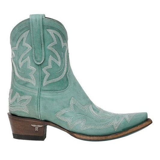 Bestickte Cowboystiefel aus Leder - Laurice