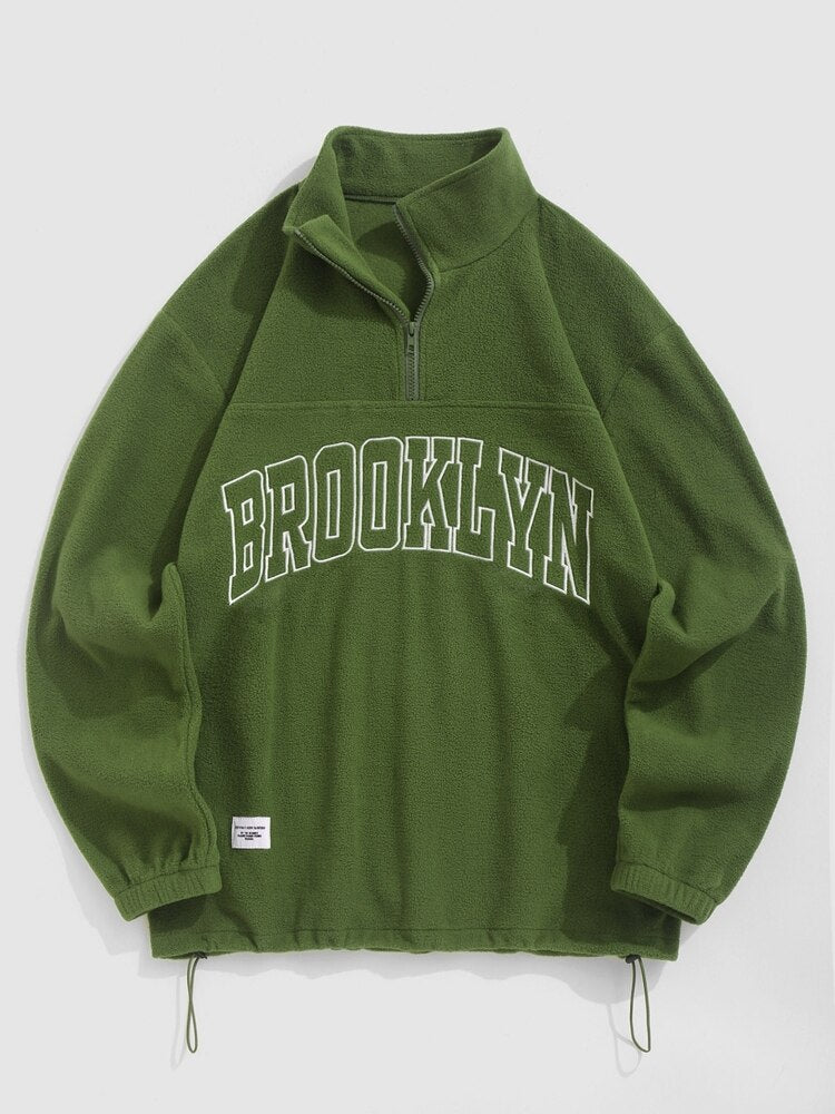 Pullover mit Stehkragen im Brooklyn-Stil