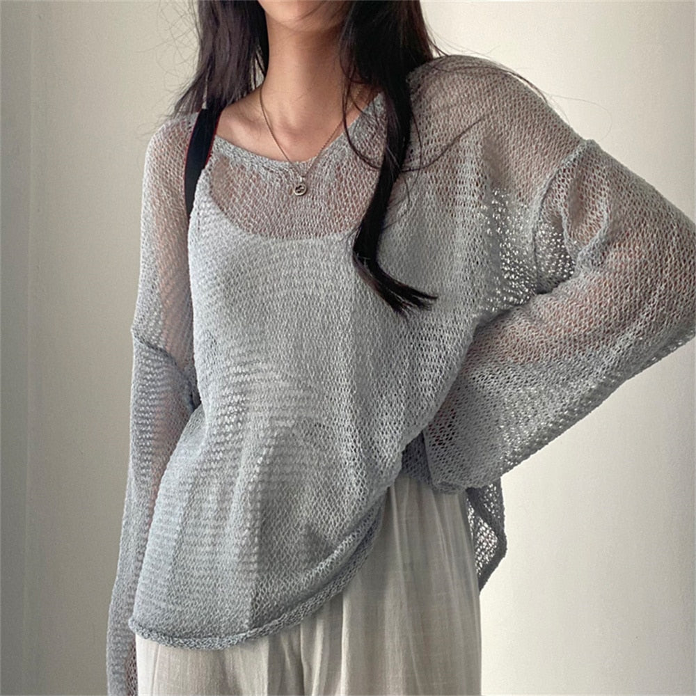 Modischer gestrickter Damen Pullover für den Alltag