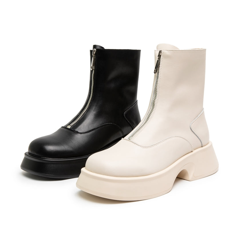 Cory | Damen Leder Mode Winterstiefel