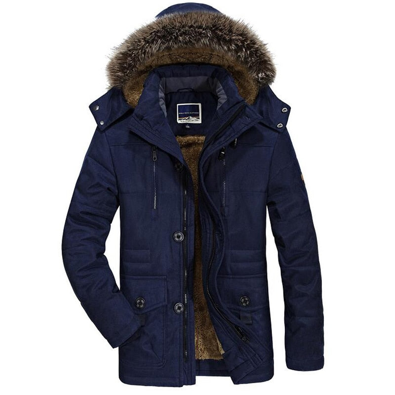 Oliver - Warme Winterjacke mit Fellkapuze