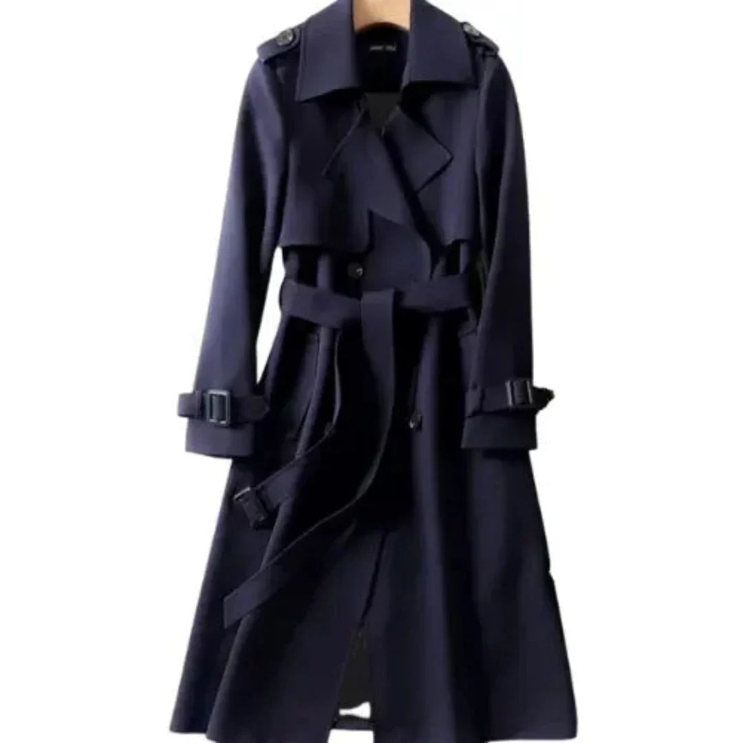 Leonoran | Damen Warme Trench Mantel | Lange