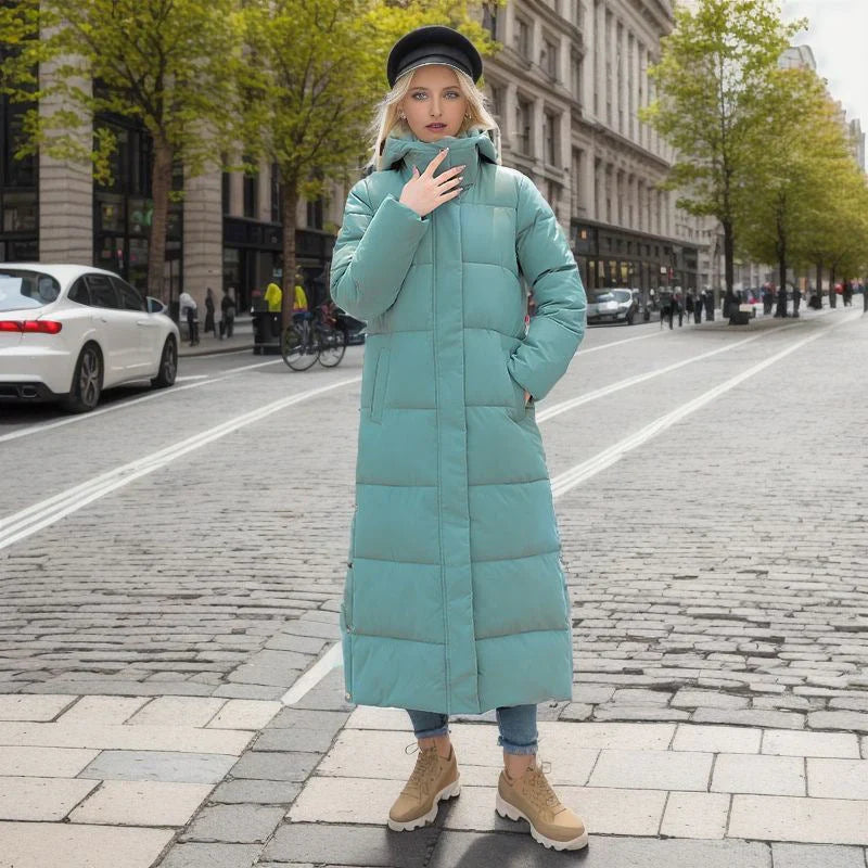 Lange Winterjacke mit lockerer Passform - Jordis