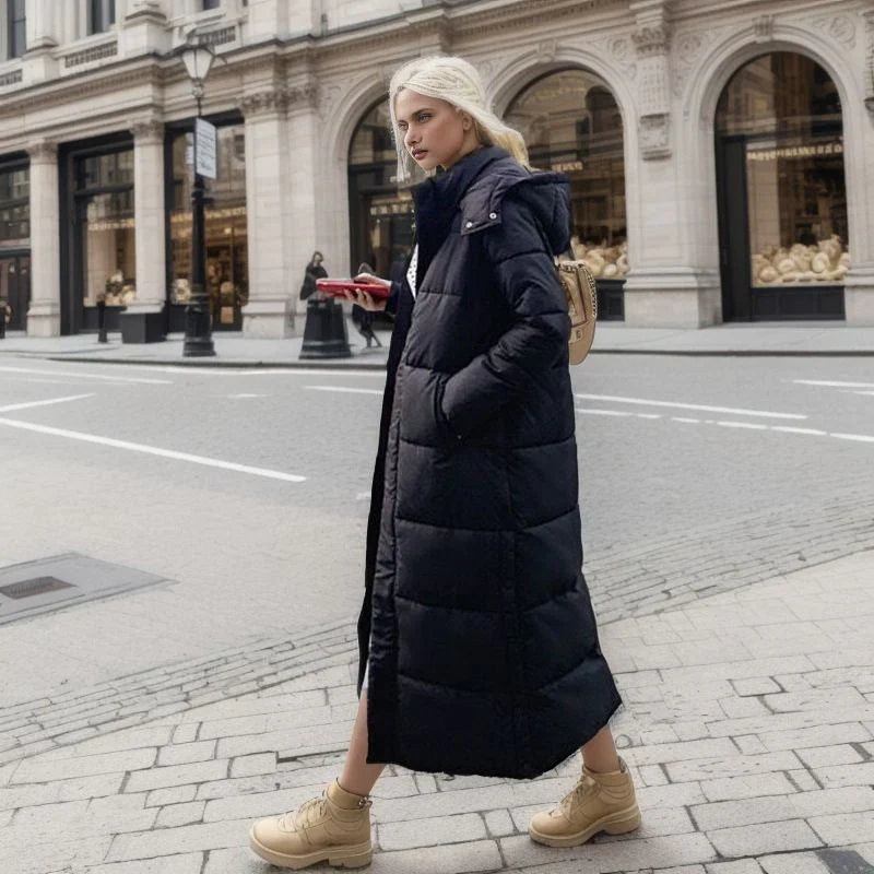 Lange Winterjacke mit lockerer Passform - Jordis