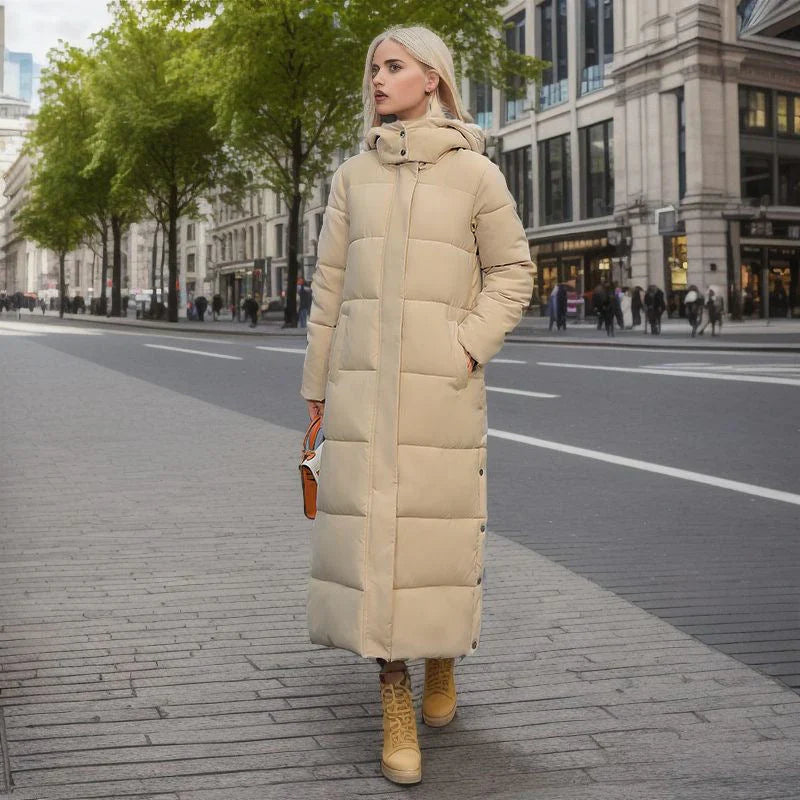 Lange Winterjacke mit lockerer Passform - Jordis