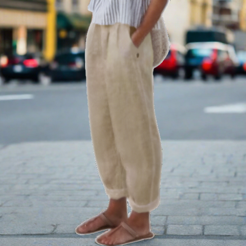 Julia - Weiche Leinenhose für Damen