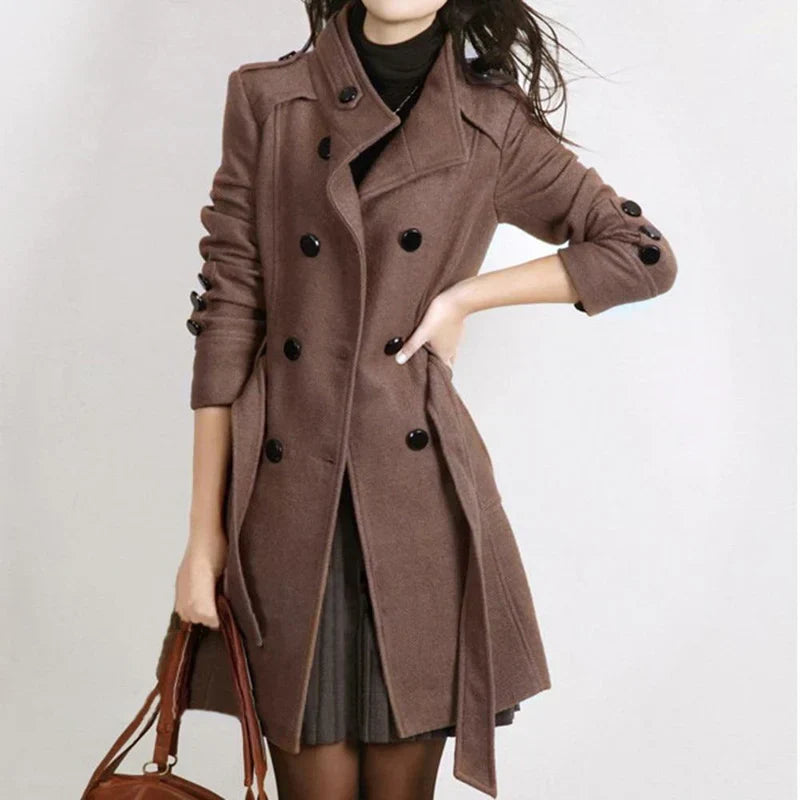 Elegante Damen Winter Trenchcoat - Tanja