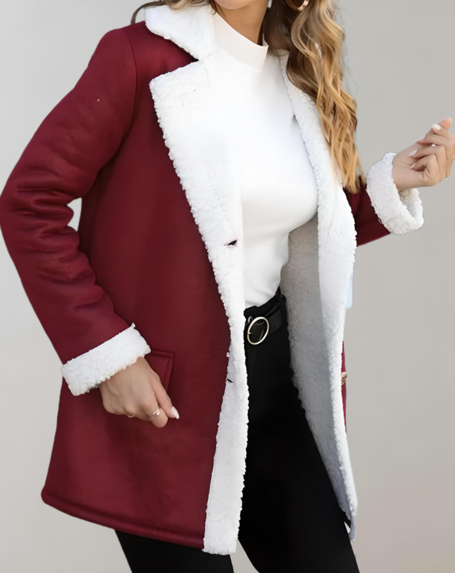 Nahia – stylische fleece-winterjacke